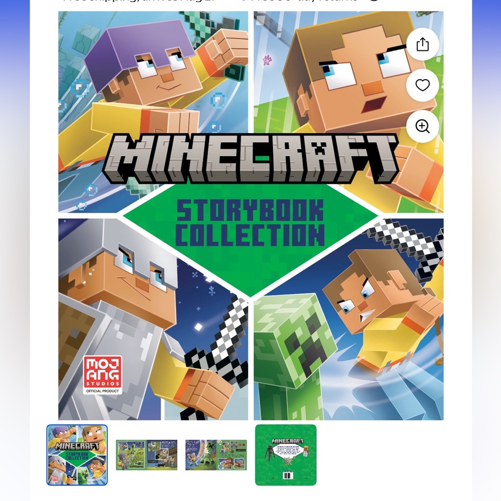 Minecraft Storybook Collection for Kids Hardcover